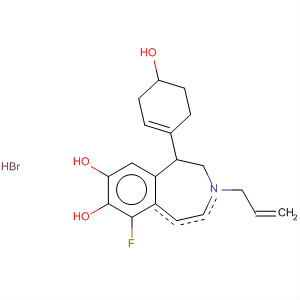 104422-00-6  1H-3-Benzazepine-7,8-diol,6-fluoro-2,3,4,5-tetrahydro-1-(4-hydroxyphenyl)-3-(2-propenyl)-,hydrobromide
