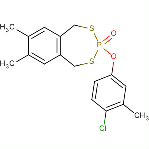 100032-50-6  2,4,3-Benzodithiaphosphepin,3-(4-chloro-3-methylphenoxy)-1,5-dihydro-7,8-dimethyl-, 3-oxide