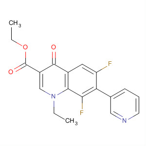 100325-48-2  3-Quinolinecarboxylic acid,1-ethyl-6,8-difluoro-1,4-dihydro-4-oxo-7-(3-pyridinyl)-, ethyl ester