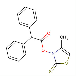 100780-09-4  2(3H)-Thiazolethione, 3-[(diphenylacetyl)oxy]-4-methyl-
