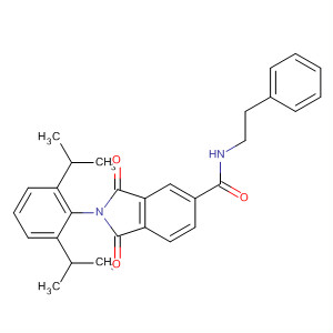 100824-97-3  1H-Isoindole-5-carboxamide,2-[2,6-bis(1-methylethyl)phenyl]-2,3-dihydro-1,3-dioxo-N-(2-phenylethyl)-