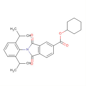 100826-05-9  1H-Isoindole-5-carboxylic acid,2-[2,6-bis(1-methylethyl)phenyl]-2,3-dihydro-1,3-dioxo-, cyclohexyl ester