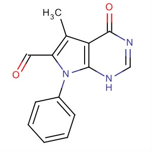 101153-22-4  1H-Pyrrolo[2,3-d]pyrimidine-6-carboxaldehyde,4,7-dihydro-5-methyl-4-oxo-7-phenyl-