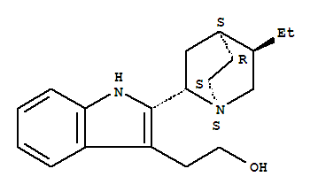 10283-68-8  1H-Indole-3-ethanol,2-(5-ethyl-1-azabicyclo[2.2.2]oct-2-yl)-, [1S-(1a,2a,4a,5b)]- (9CI)