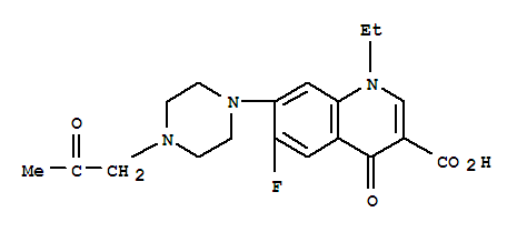 103175-73-1  3-Quinolinecarboxylicacid, 1-ethyl-6-fluoro-1,4-dihydro-4-oxo-7-[4-(2-oxopropyl)-1-piperazinyl]-