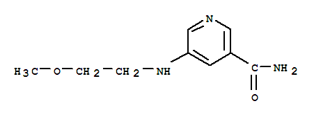 105496-06-8  3-Pyridinecarboxamide,5-[(2-methoxyethyl)amino]-