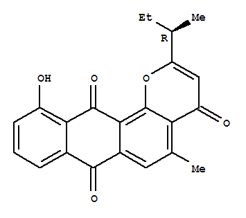 106577-65-5  4H-Anthra[1,2-b]pyran-4,7,12-trione,11-hydroxy-5-methyl-2-[(1R)-1-methylpropyl]-
