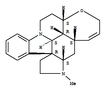 117841-48-2  2H,14H-Indolo[3,2,1-ij]oxepino[2,3,4-de]pyrrolo[2,3-h]quinoline,4a,5,5a,6,7,8,15,15a,15b,15c-decahydro-6-methyl-, (4aS,5aS,8aR,15aS,15bR,15cS)-(9CI)