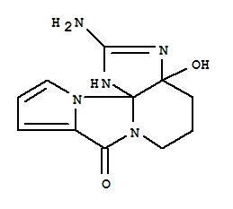 122893-39-4  1H,8H-Imidazo[4,5-b]pyrrolo[1',2':3,4]imidazo[1,2-a]pyridin-8-one,2-amino-3a,4,5,6-tetrahydro-3a-hydroxy-, (3aR,12aR)-rel- (9CI)