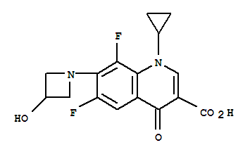 124668-01-5  3-Quinolinecarboxylicacid, 1-cyclopropyl-6,8-difluoro-1,4-dihydro-7-(3-hydroxy-1-azetidinyl)-4-oxo-