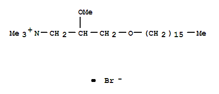 126614-06-0  1-Propanaminium,3-(hexadecyloxy)-2-methoxy-N,N,N-trimethyl-, bromide (1:1)