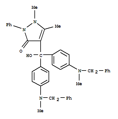 1433-79-0  3H-Pyrazol-3-one,1,2-dihydro-4-[hydroxybis[4-[methyl(phenylmethyl)amino]phenyl]methyl]-1,5-dimethyl-2-phenyl-