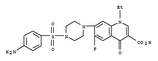154269-13-3  3-Quinolinecarboxylicacid,7-[4-[(4-aminophenyl)sulfonyl]-1-piperazinyl]-1-ethyl-6-fluoro-1,4-dihydro-4-oxo-