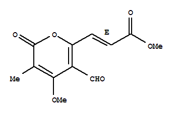 162666-39-9  2-Propenoic acid,3-(5-formyl-4-methoxy-3-methyl-2-oxo-2H-pyran-6-yl)-, methyl ester, (2E)-