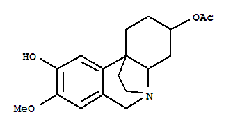 171828-70-9  1H,6H-5,10b-Ethanophenanthridine-3,9-diol,2,3,4,4a-tetrahydro-8-methoxy-, 3-acetate, (3S,4aS,5R,10bS)- (9CI)