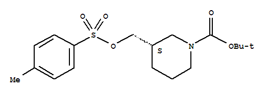 191092-08-7  1-Piperidinecarboxylicacid, 3-[[[(4-methylphenyl)sulfonyl]oxy]methyl]-, 1,1-dimethylethyl ester,(3S)-