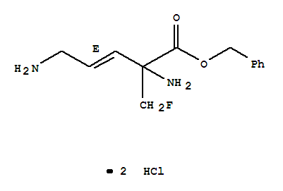 100933-67-3  3-Pentenoic acid,2,5-diamino-2-(fluoromethyl)-, phenylmethyl ester, dihydrochloride, (3E)- (9CI) 100933-67-3  3-Pentenoic acid,2,5-diamino-2-(fluoromethyl)-, phenylmethyl ester, dihydrochloride, (3E)- (9CI)
