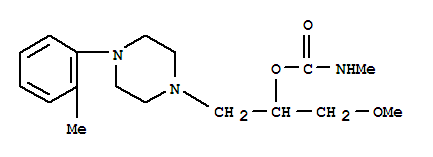 102233-24-9  1-Piperazineethanol, a-(methoxymethyl)-4-(2-methylphenyl)-,methylcarbamate (ester) (9CI)