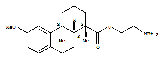 102259-62-1  1-Phenanthrenecarboxylicacid, 1,2,3,4,4a,9,10,10a-octahydro-6-methoxy-1,4a-dimethyl-,2-(diethylamino)ethyl ester, [1S-(1a,4aa,10ab)]- (9CI)