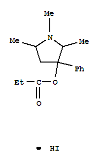 102584-74-7  3-Pyrrolidinol,1,2,5-trimethyl-3-phenyl-, 3-propanoate, hydriodide (1:1)