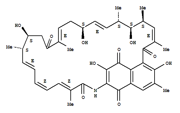105225-04-5  3,31-Methano-1H-4-benzazacyclononacosine-1,5,15,27,32(4H,12H,18H)-pentone,13,14,19,22,23,24-hexahydro-2,13,19,23,28-pentahydroxy-6,12,16,22,24,26,29-heptamethyl-,(6Z,8Z,10E,12S,13S,16E,19S,20E,22S,23S,24S,25E)- (9CI)