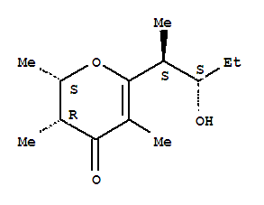 106022-40-6  4H-Pyran-4-one,2,3-dihydro-6-[(1S,2S)-2-hydroxy-1-methylbutyl]-2,3,5-trimethyl-, (2S,3R)-