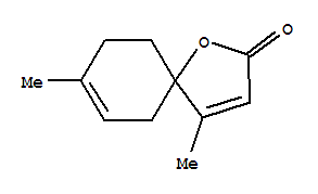 113807-92-4  1-Oxaspiro[4.5]deca-3,7-dien-2-one,4,8-dimethyl-, (+)-