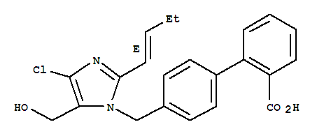 114798-32-2  [1,1'-Biphenyl]-2-carboxylicacid,4'-[[2-(1E)-1-buten-1-yl-4-chloro-5-(hydroxymethyl)-1H-imidazol-1-yl]methyl]-