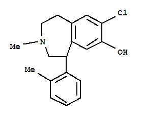 118546-23-9  1H-3-Benzazepin-7-ol,8-chloro-2,3,4,5-tetrahydro-3-methyl-5-(2-methylphenyl)-