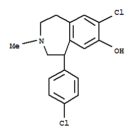 118546-25-1  1H-3-Benzazepin-7-ol,8-chloro-5-(4-chlorophenyl)-2,3,4,5-tetrahydro-3-methyl-