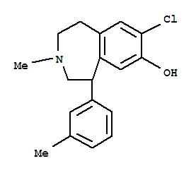 118546-26-2  1H-3-Benzazepin-7-ol,8-chloro-2,3,4,5-tetrahydro-3-methyl-5-(3-methylphenyl)-