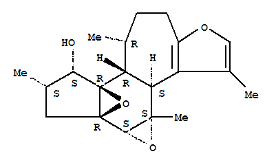 119392-46-0  2H,5H-1b,4a-Epoxyoxireno[6',7']indeno[5',4':3,4]cyclohepta[1,2-b]furan-4-ol,1a,3,4,4b,6,7,10b,10c-octahydro-3,5,10,10c-tetramethyl-,(1aR,1bS,3R,4R,4aS,4bS,5S,10bR,10cR)- (9CI)