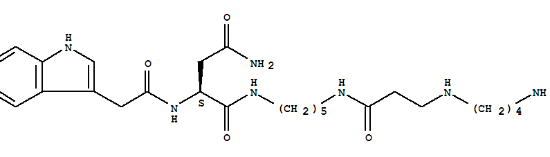 119613-55-7  Butanediamide,N1-[5-[[3-[(4-aminobutyl)amino]-1-oxopropyl]amino]pentyl]-2-[(1H-indol-3-ylacetyl)amino]-,(2S)- (9CI)