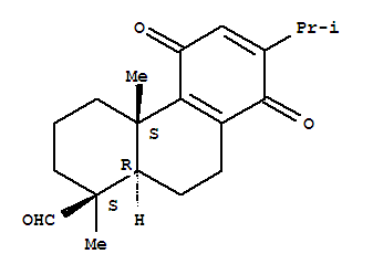 142937-47-1  1-Phenanthrenecarboxaldehyde,1,2,3,4,4a,5,8,9,10,10a-decahydro-1,4a-dimethyl-7-(1-methylethyl)-5,8-dioxo-,(1S,4aS,10aR)-
