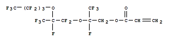 148161-03-9  2-Propenoic acid,2,3,3,3-tetrafluoro-2-[1,1,2,3,3,3-hexafluoro-2-(1,1,2,2,3,3,4,4,4-nonafluorobutoxy)propoxy]propylester