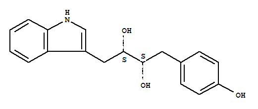 150408-70-1  2,3-Butanediol,1-(4-hydroxyphenyl)-4-(1H-indol-3-yl)-, (2S,3S)-