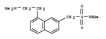 151055-30-0  2-Naphthalenemethanesulfonamide,8-[2-(dimethylamino)ethyl]-N-methyl-