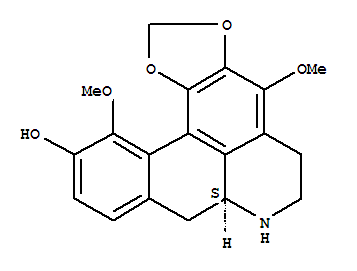 15583-41-2  5H-Benzo[g]-1,3-benzodioxolo[6,5,4-de]quinolin-11-ol,6,7,7a,8-tetrahydro-4,12-dimethoxy-, (7aS)- (9CI)