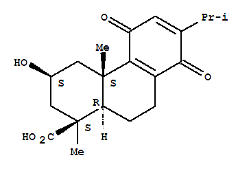 156009-84-6  1-Phenanthrenecarboxylicacid,1,2,3,4,4a,5,8,9,10,10a-decahydro-3-hydroxy-1,4a-dimethyl-7-(1-methylethyl)-5,8-dioxo-,(1S,3S,4aS,10aR)-