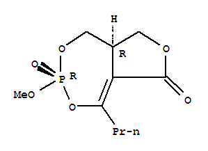 156312-04-8  1H,6H-Furo[3,4-e][1,3,2]dioxaphosphepin-6-one,8,8a-dihydro-3-methoxy-5-propyl-, 3-oxide, (3R,8aR)-