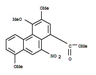 157207-64-2  1-Phenanthrenecarboxylicacid, 3,4,8-trimethoxy-10-nitro-, methyl ester