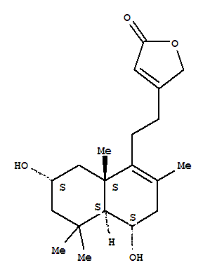 160669-32-9  2(5H)-Furanone,4-[2-[(4S,4aS,7S,8aS)-3,4,4a,5,6,7,8,8a-octahydro-4,7-dihydroxy-2,5,5,8a-tetramethyl-1-naphthalenyl]ethyl]-