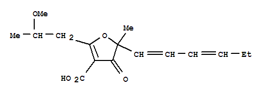 162679-33-6  3-Furancarboxylic acid,5-(1,3-hexadienyl)-4,5-dihydro-2-(2-methoxypropyl)-5-methyl-4-oxo- (9CI)