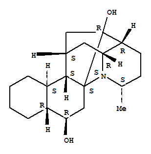 16585-08-3  12,1,5a-Ethanylylidene-5aH-naphtho[1,2-c]quinolizine-7,15-diol,hexadecahydro-4-methyl-, (1R,4S,5S,5aS,7R,7aR,11aS,11bS,12S,13aR,15R)-