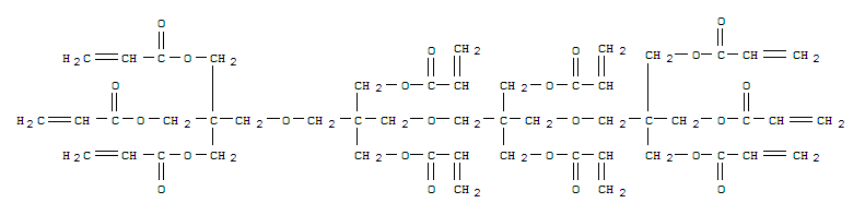 166889-43-6  2-Propenoic acid,2-[[3-[(1-oxo-2-propenyl)oxy]-2,2-bis[[(1-oxo-2-propenyl)oxy]methyl]propoxy]methyl]-2-[[3-[3-[(1-oxo-2-propenyl)oxy]-2,2-bis[[(1-oxo-2-propenyl)oxy]methyl]propoxy]-2,2-bis[[(1-oxo-2-propenyl)oxy]methyl]propoxy]methyl]-1,3-propanediylester