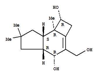 16981-75-2  1H-Cyclobut[e]indene-1,4-diol,2,4,4a,5,6,7,7a,7b-octahydro-3-(hydroxymethyl)-6,6,7b-trimethyl-,(1R,4R,4aR,7aS,7bR)-