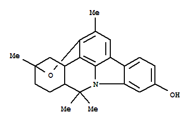 172617-68-4  1,12-Epoxy-9H-indolo[3,2,1-de]phenanthridin-6-ol,9a,10,11,12,13,13a-hexahydro-2,9,9,12-tetramethyl-, (9aR,12S,13aR)-rel-(+)-(9CI)