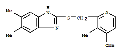 101300-89-4  1H-Benzimidazole,2-[[(4-methoxy-3-methyl-2-pyridinyl)methyl]thio]-5,6-dimethyl-