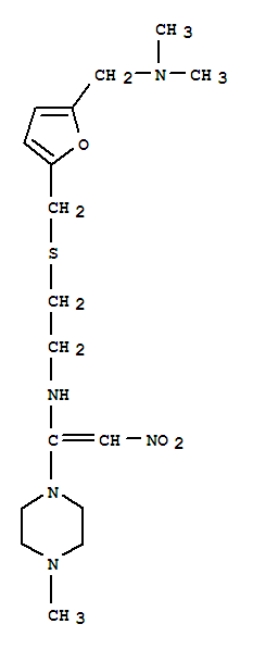 102787-23-5  1-Piperazinemethanamine,N-[2-[[[5-[(dimethylamino)methyl]-2-furanyl]methyl]thio]ethyl]-4-methyl-a-(nitromethylene)-