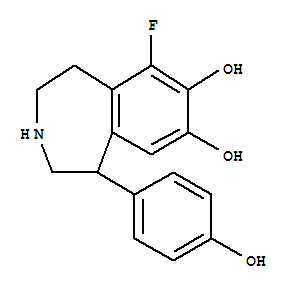 105016-30-6  1H-3-Benzazepine-7,8-diol,6-fluoro-2,3,4,5-tetrahydro-1-(4-hydroxyphenyl)-